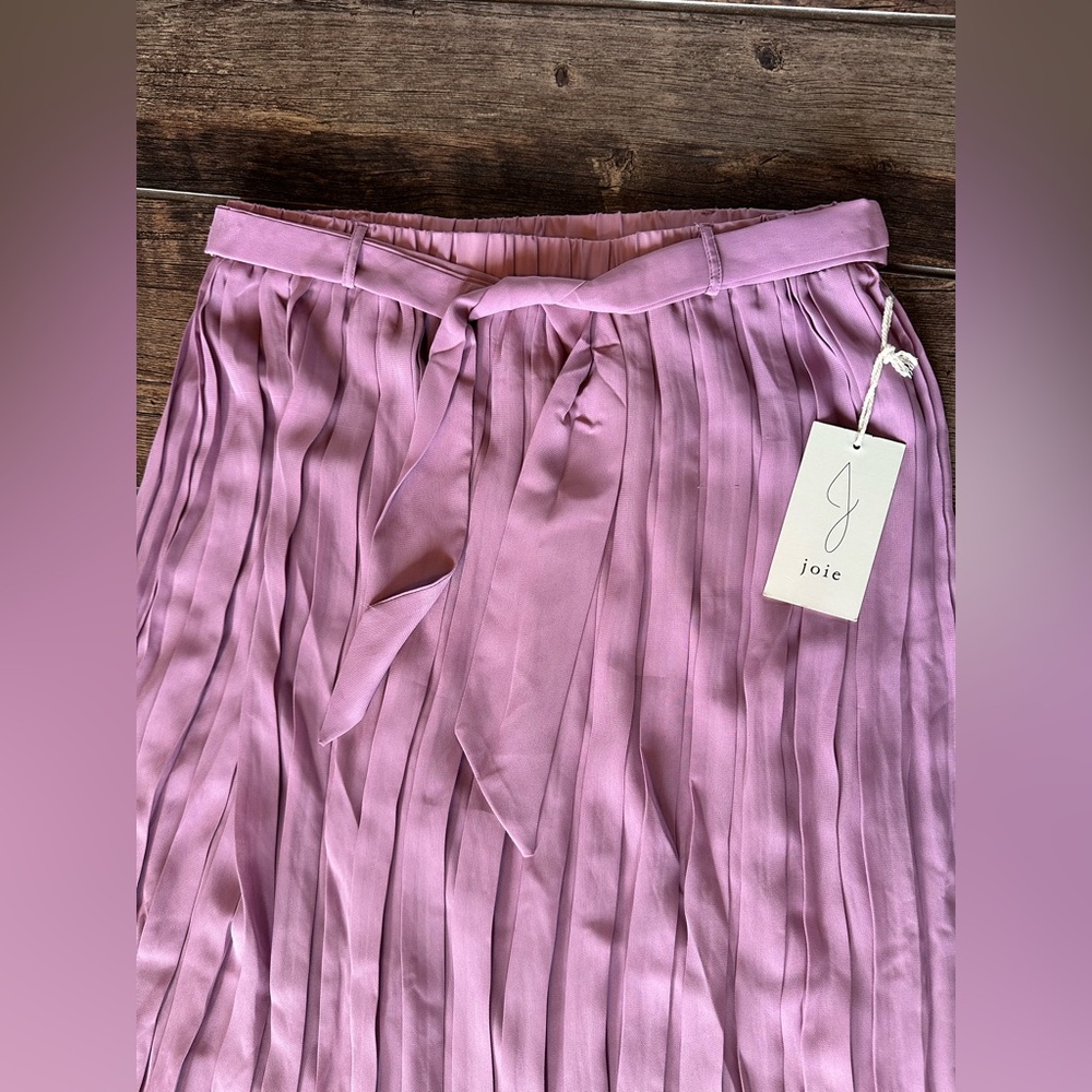 NWT Joie Purple Pleated Women's Skirt - Picture 2 of 7